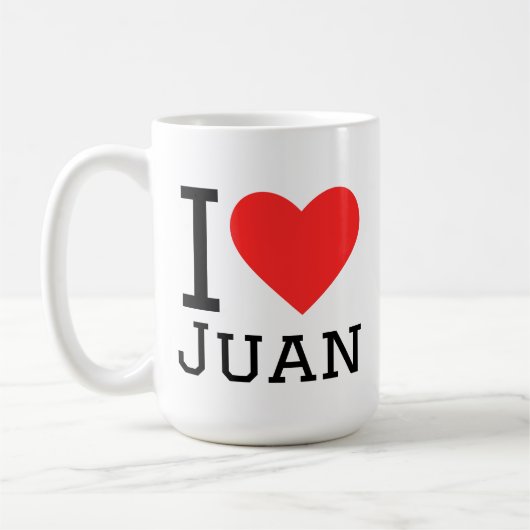 I love Juan  Koffiemok (Links)