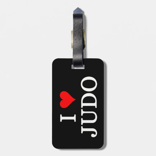 I Love Judo Bagagelabel (Achterkant verticaal)