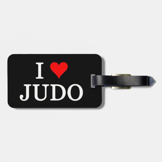 I Love Judo Bagagelabel (Achterkant horizontaal)