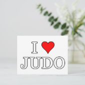 I Love Judo Briefkaart (Staand voorkant)