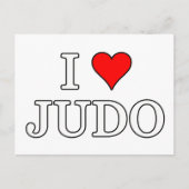 I Love Judo Briefkaart (Voorkant)
