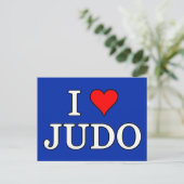 I Love Judo Briefkaart (Staand voorkant)