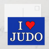 I Love Judo Briefkaart (Voorkant / Achterkant)