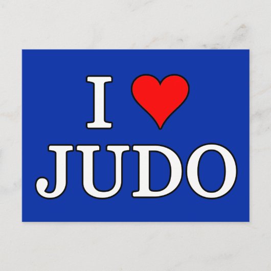 I Love Judo Briefkaart (Voorkant)