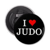 I Love Judo Button Flesopener (Voorkant)