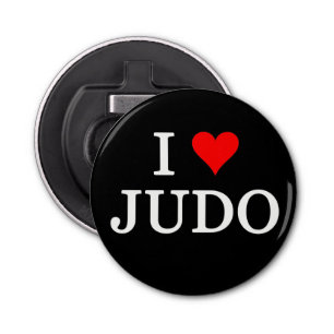 I Love Judo Button Flesopener