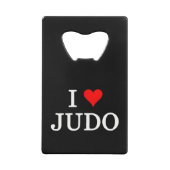 I Love Judo Creditkaart Flessenopener (Achterkant)