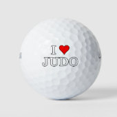 I Love Judo Golfballen (Voorkant)