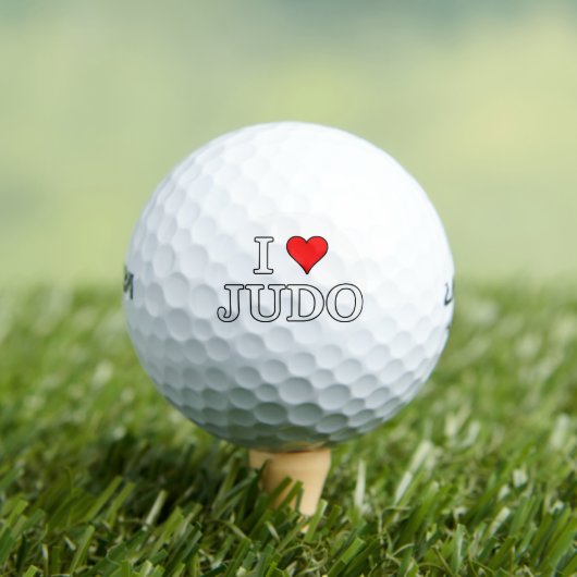 I Love Judo Golfballen (Insitu Shirt)