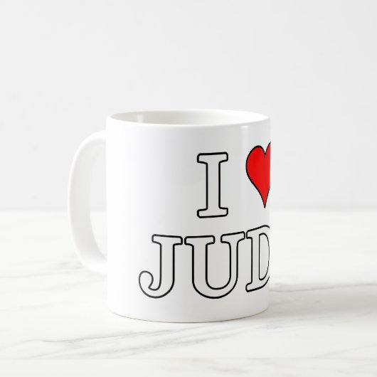 I Love Judo Koffiemok (Voorkant links)