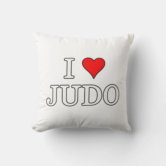 I Love Judo Kussen (Voorkant)