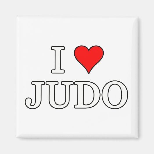 I Love Judo Magneet (Voorkant)