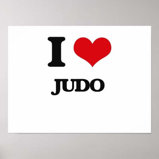 I Love Judo Poster (Voorkant)