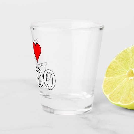 I Love Judo Shot Glas (Rechts)