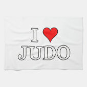 I Love Judo Theedoek (Horizontaal)