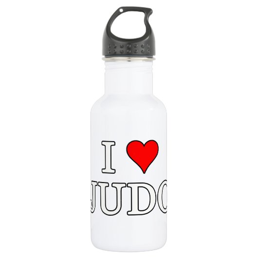 I Love Judo Waterfles (Voorkant)