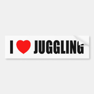 I Love Juggling Bumpersticker