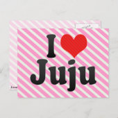 I Love Juju Briefkaart (Voorkant / Achterkant)