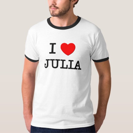 I Love Julia T-shirt (Voorkant)