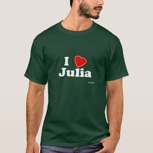 I Love Julia T-shirt (Voorkant)