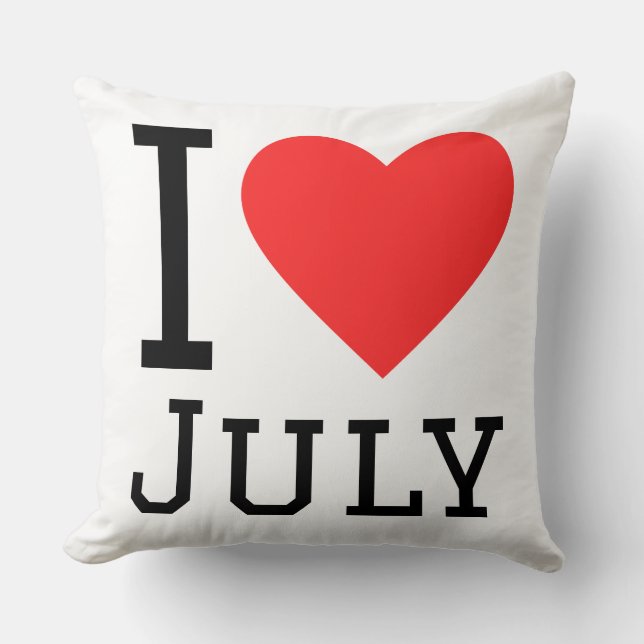 I love July Kussen (Voorkant)