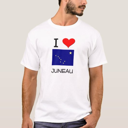 I Love JUNEAU Alaska T-shirt (Voorkant)
