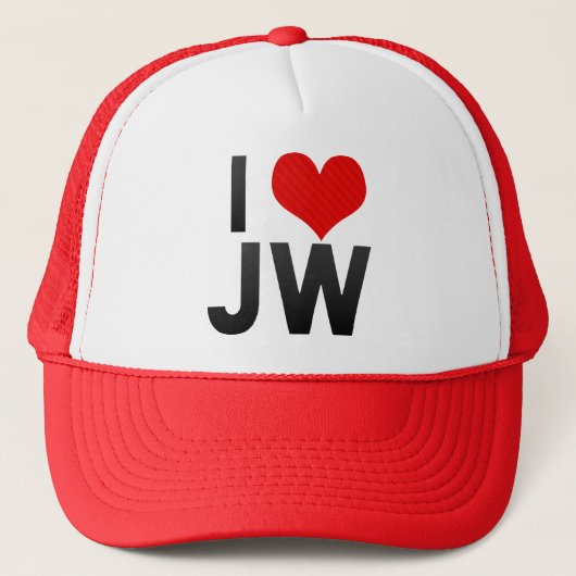 I Love JW Trucker Pet (Voorkant)