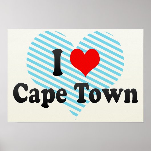 I Love Kaapstad, South Africa Poster (Voorkant)