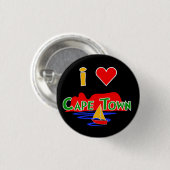 I Love Kaapstad Table Mountain Button Badge (Voorkant /achterkant)
