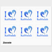 I love Kabbalah Rectangular Sticker (Vel)