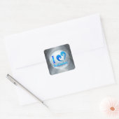 I love Kabbalah  Vierkante Sticker (Envelop)