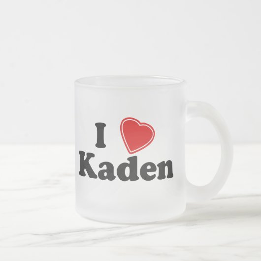 I Love Kaden Matglas Koffiemok (Rechts)