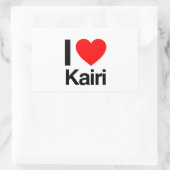 i love kairi rechthoekige sticker (Tas)