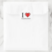 I Love Kajukenbo Ronde Sticker (Tas)