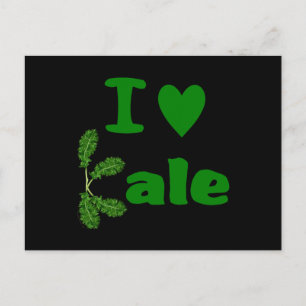 I Love Kale (I Heart Kale) Vegetable/Gardener Briefkaart