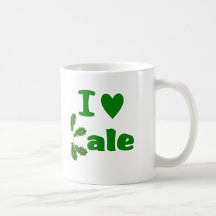 I Love Kale (I Heart Kale) Vegetable/Gardener Koffiemok