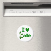 I Love Kale (I Heart Kale) Vegetable/Gardener Magneet (Insitu (Vaatwasser))
