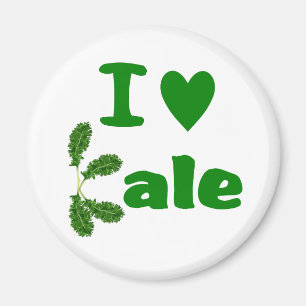 I Love Kale (I Heart Kale) Vegetable/Gardener Magneet