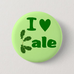 I Love Kale (I Heart Kale) Vegetable/Gardener Ronde Button 5,7 Cm