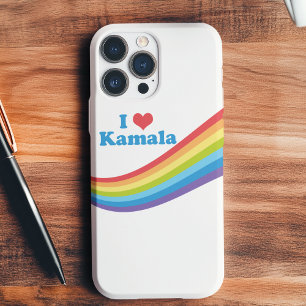 I Love Kamala Harris Cute Rainbow Political iPhone 16 Hoesje
