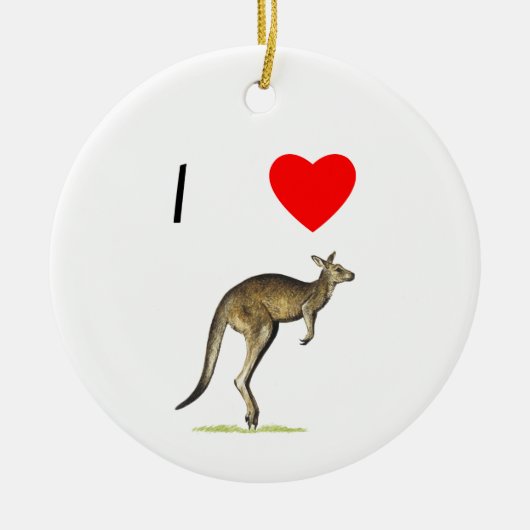 I Love Kangaroos (2) Keramisch Ornament (Voorkant)