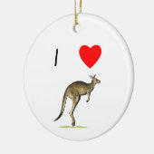 I Love Kangaroos (2) Keramisch Ornament (Links)