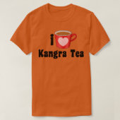 I Love Kangra Tea Design for Tea Lovers T-shirt (Design voorkant)