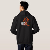 I Love (kanji) Anime Hoodie (Achterkant volledig)