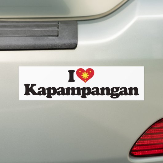 I Love Kapampangan Bumpersticker (Op auto)