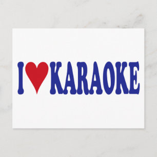 I Love Karaoke Briefkaart
