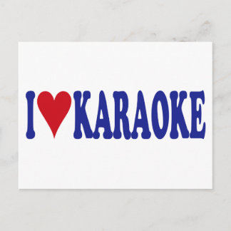 I Love Karaoke Briefkaart
