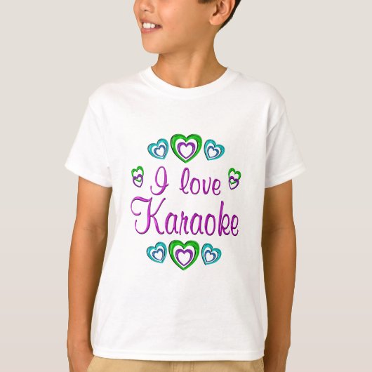 I Love Karaoke T-shirt (Voorkant)