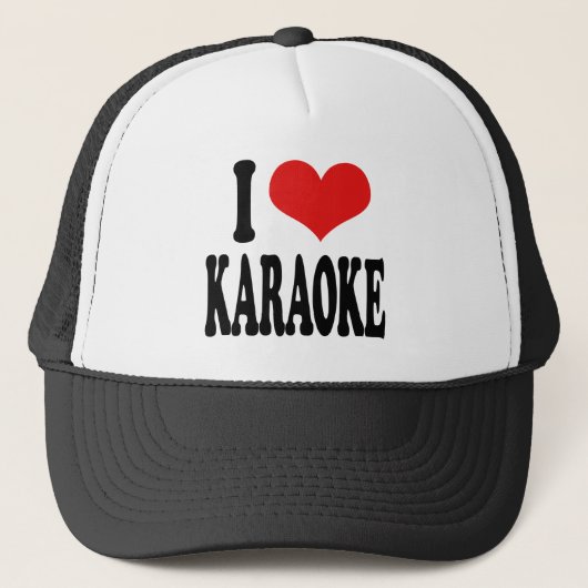 I Love Karaoke Trucker Pet (Voorkant)