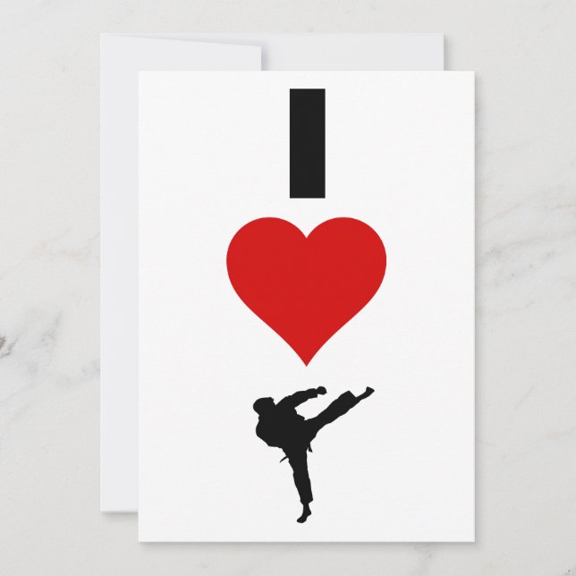 I Love Karate (Verticaal) (Voorkant)